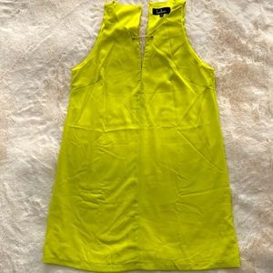Lulu’s neon yellow green shift dress